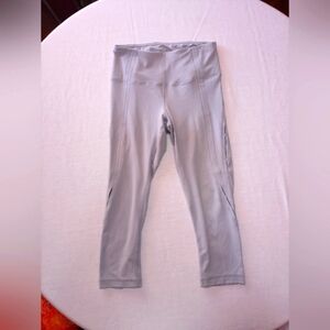 Yogalicious Gray High-Waisted Leggings Peep Hole Legs